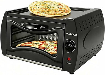 This is a 15L 2100W countertop electric tandoor oven designed for baking flatbreads like roti, naan, and chapati, as well as making pizza and grilling.