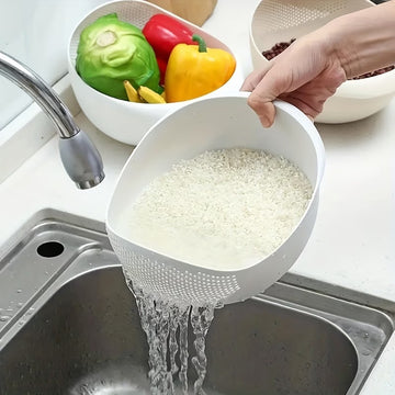 1pc Multi-Functional Kitchen Washing Basket Basin